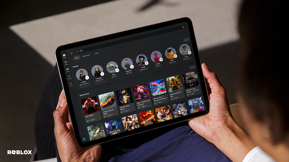 Roblox 2025 New Records Platform Specifics And What S Important To Gen Z Roblox App On A Mobile Device 