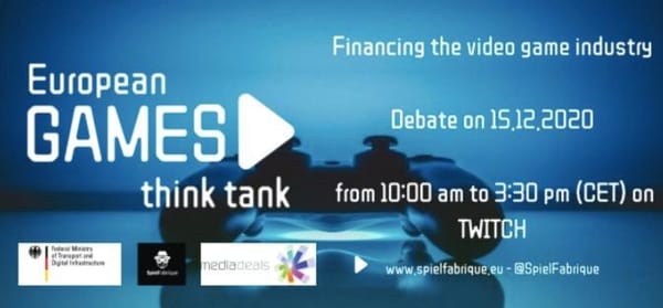 Europäische Online-Diskussion zur Gamesfinanzierung am 15. Dezember