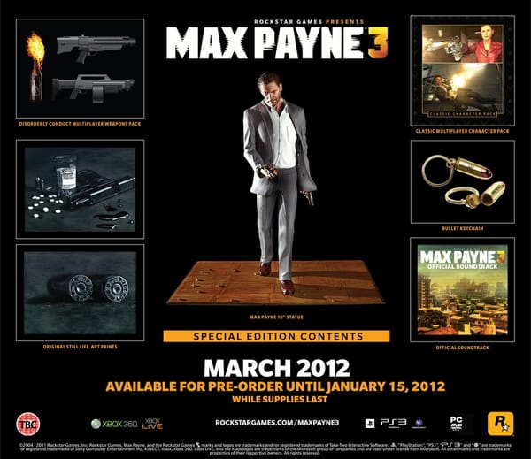 "Max Payne 3" erhält Luxus-Sonderedition