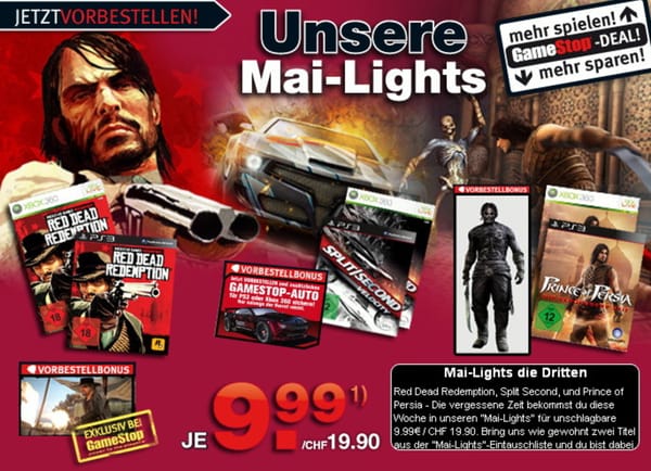 GameStop verkauft "Mai-Lights" für 9,99 Euro