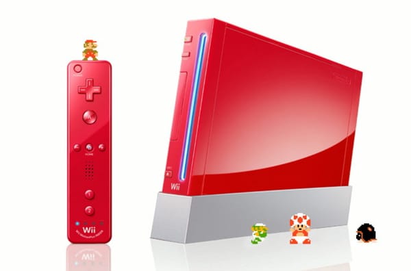 Rote Wii zum Mario-Geburtstag
