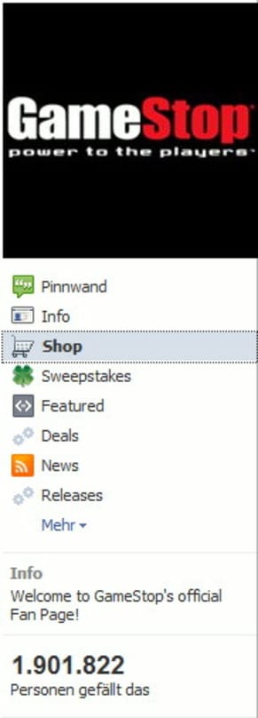 GameStop eröffnet Facebook-Shop