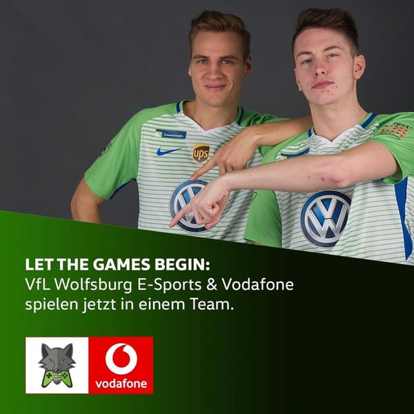 Vodafone wird Hauptpartner der eSport-Abteilung des VfL Wolfsburg