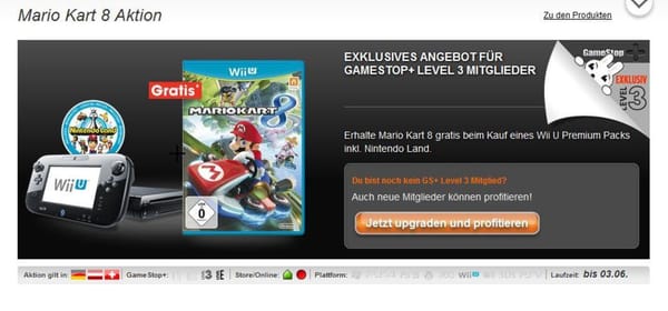 "Mario Kart 8" rast kostenlos für GameStop+-Mitglieder