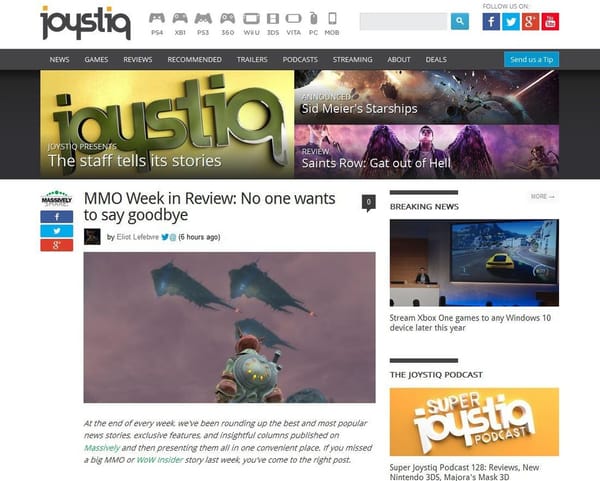 AOL schließt Joystiq und Massively