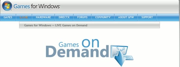 Microsoft verkauft Games-on-demand
