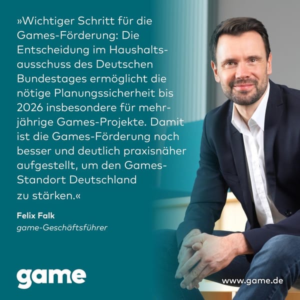 Games-Förderung soll bis 2026 verlängert werden
