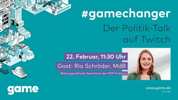 Ria Schröder (FDP) beim nächsten gamechanger-Talk
