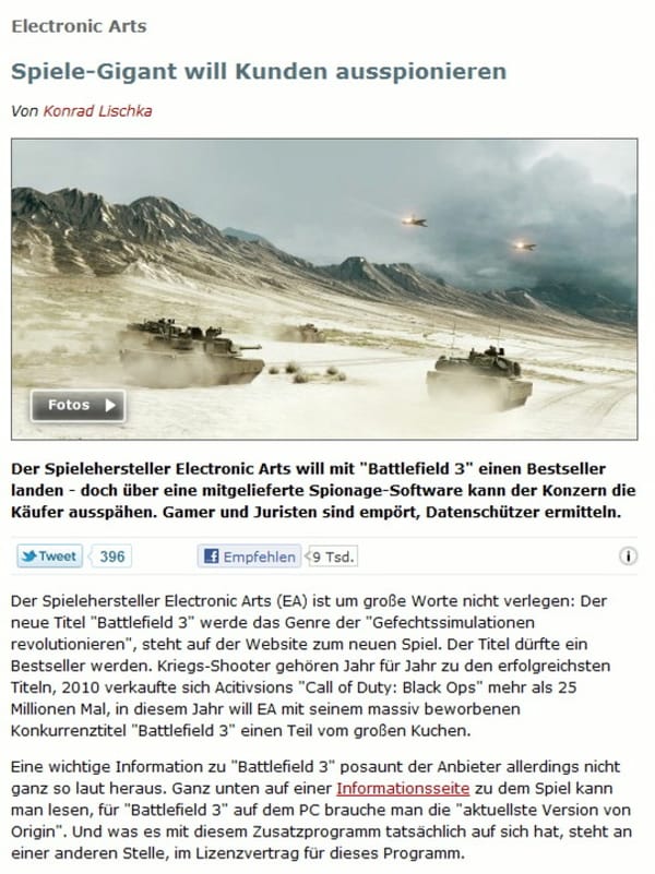 EA entschärft Origin-EULA erneut - Kundenprotest hält an