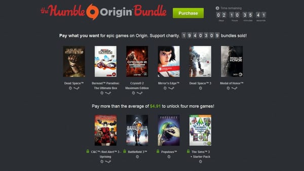 "Humble Origin Bundle" nähert sich Erlös-Schallmauer