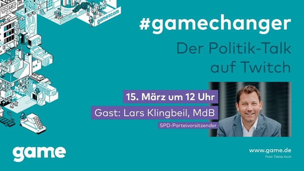 Update: gamechanger-Talk mit Lars Klingbeil (SPD) verschoben