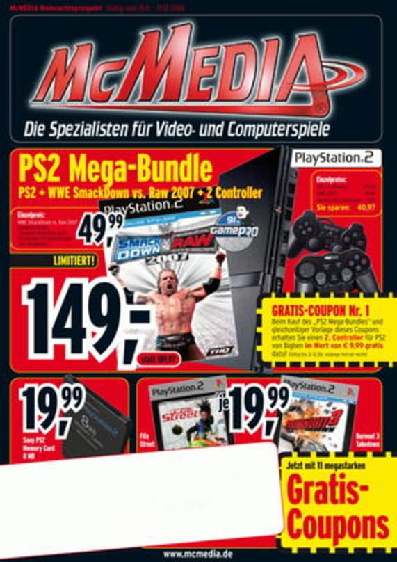 Weihnachtsprospekt lockt in McMedia-Filialen