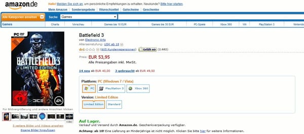 "Battlefield"-Kunden machen Origin-Ärger Luft