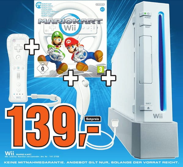 Saturn drückt Wii-Preis auf 139 Euro