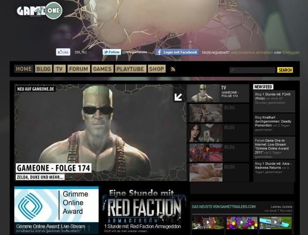 Grimme Online Award für GameOne.de