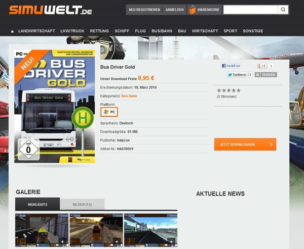 Halycon vertreibt digital über Simuwelt.de