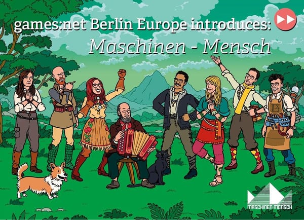 Maschinen-Mensch zu Gast im Zoom-Panel bei games:net Berlin Europe