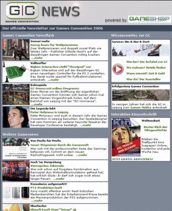 GC startet offiziellen Newsletter