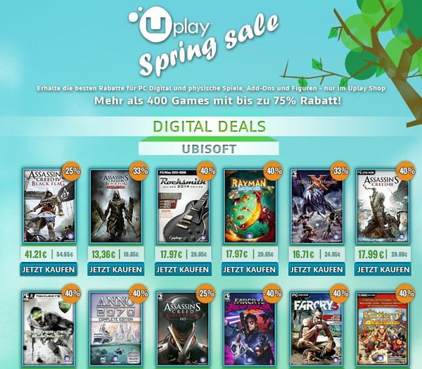 Ubisoft startet "Spring Sale"