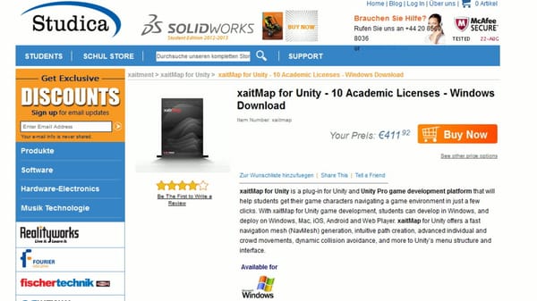 Xaitment gewährt Studentenrabatt