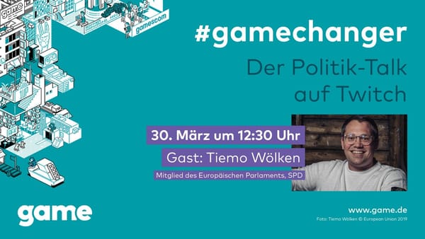Tiemo Wölken zu Gast beim gamechanger-Talk