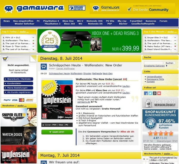 Gameware.at feiert 25-Jähriges