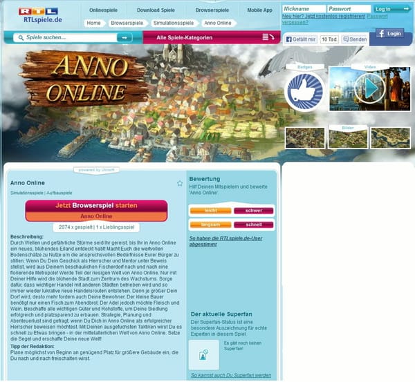 Ubisoft liefert an RTLspiele.de