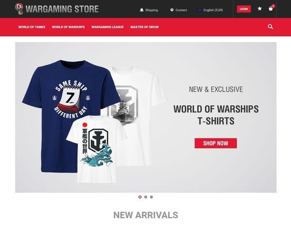 Wargaming startet Merchandise-Store