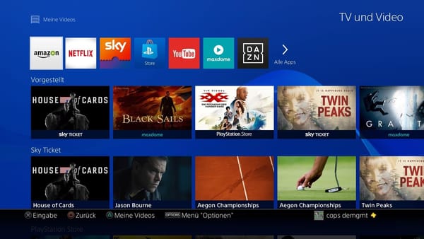 Sony bündelt Videoinhalte auf der PS4 abseits der Third-Party-Apps