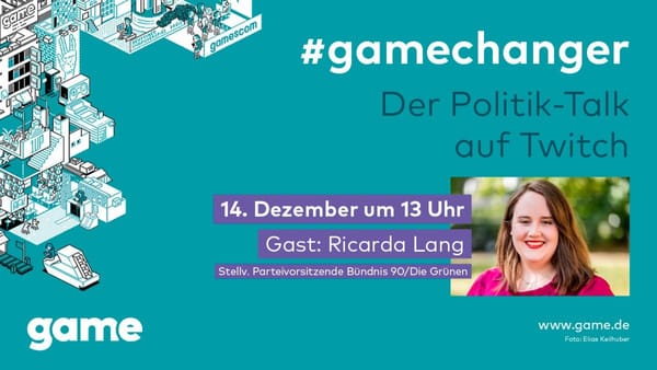 Grünen-Abgeordnete Ricarda Lang im nächsten game-Talk
