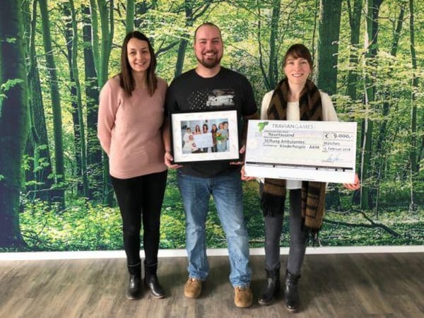Travian spendet an Kinderhospiz
