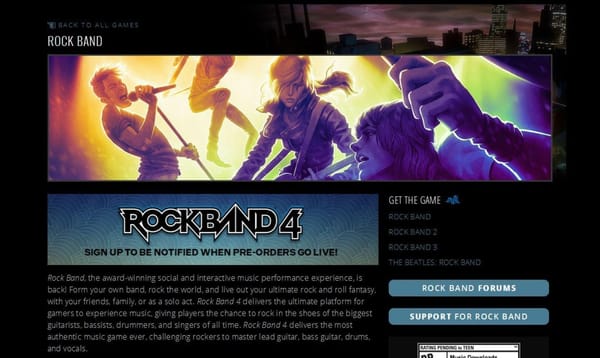 Harmonix rät "Rock Band"-Fans zur Vorbestellung