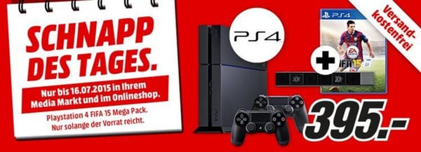 Media Markt macht PS4-Bundle zum "Schnapp des Tages"