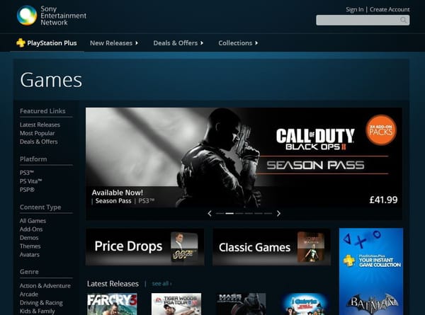 Sony hievt Playstation Store ins Netz