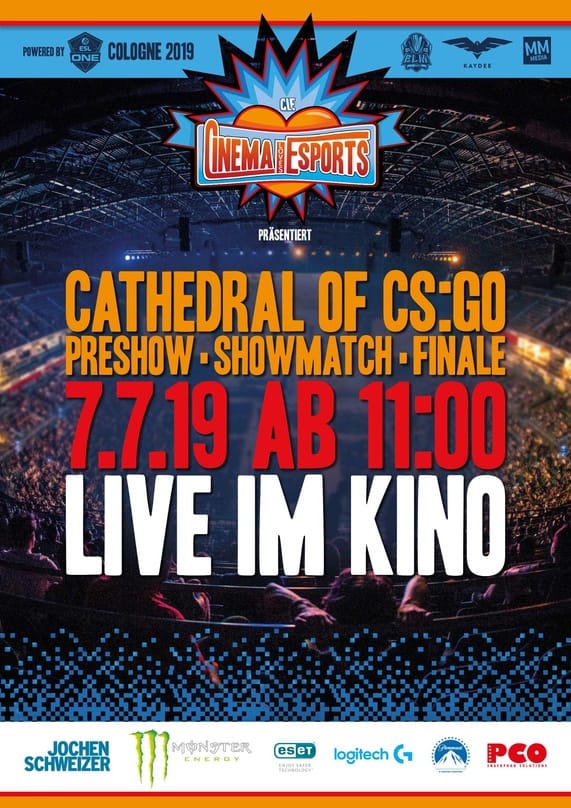 "Cinema Loves Esports" startet mit starken Partnern