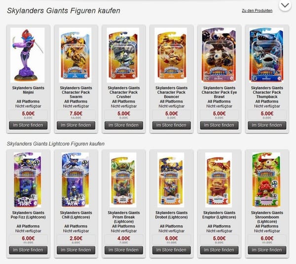 GameStop schöpft "Skylanders"-Rahm ab