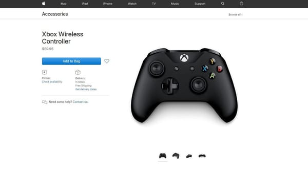 Apple verkauft Xbox Controller