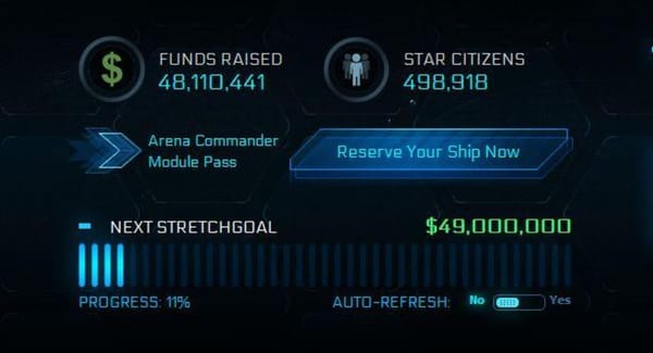 "Star Citizen" nimmt 50-Mio.-Schallmauer in Angriff