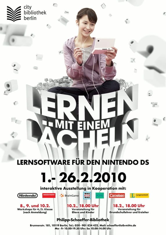 Spielen in der Bibliothek: "Lernen mit einem Lächeln"