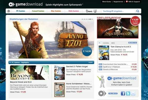 Gamedownload.de will Steam Dampf machen