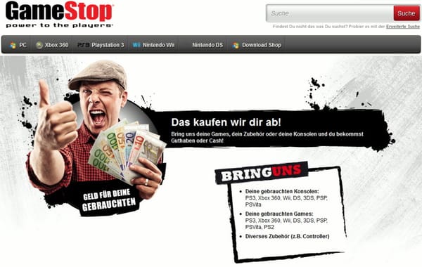 GameStop zahlt bar