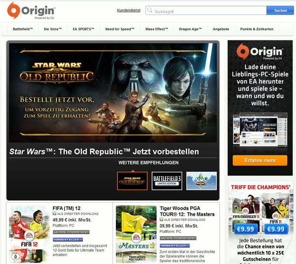 EA entschärft Origin-EULA