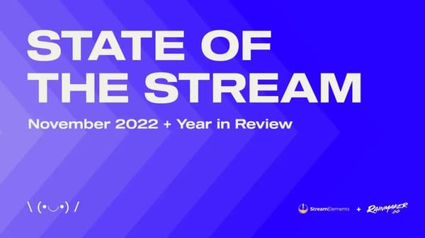 StreamElements: "Just Chatting" im dritten Jahr in Folge Nummer eins Kategorie auf Twitch