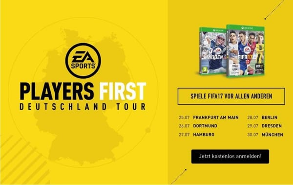 EA schickt "FIFA 17" auf Consumer-Tour