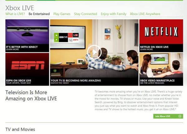 Xbox 360: Entertainment- übersteigt erstmals Spielenutzung
