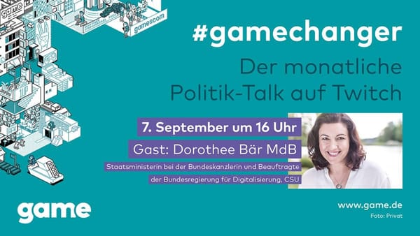 Nächster Politik-Talk des game mit Dorothee Bär