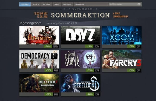 Steam startet "Summer Sale"-Aktion