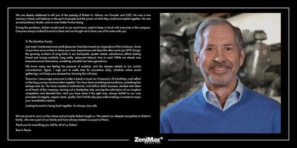 Zenimax-Gründer und -CEO Robert A. Altman verstorben