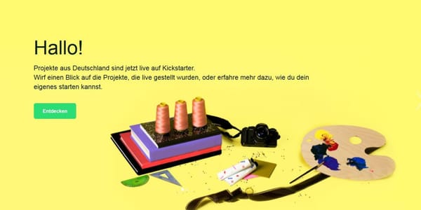 Kickstarter: Jetzt auch offiziell in Deutschland