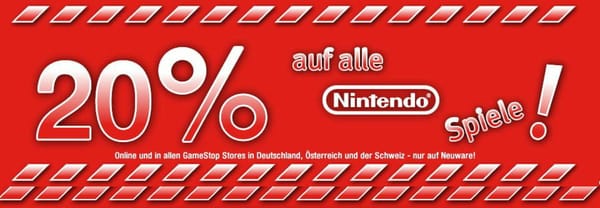 Gamestop startet mit Nintendo-Rabatt ins neue Jahr